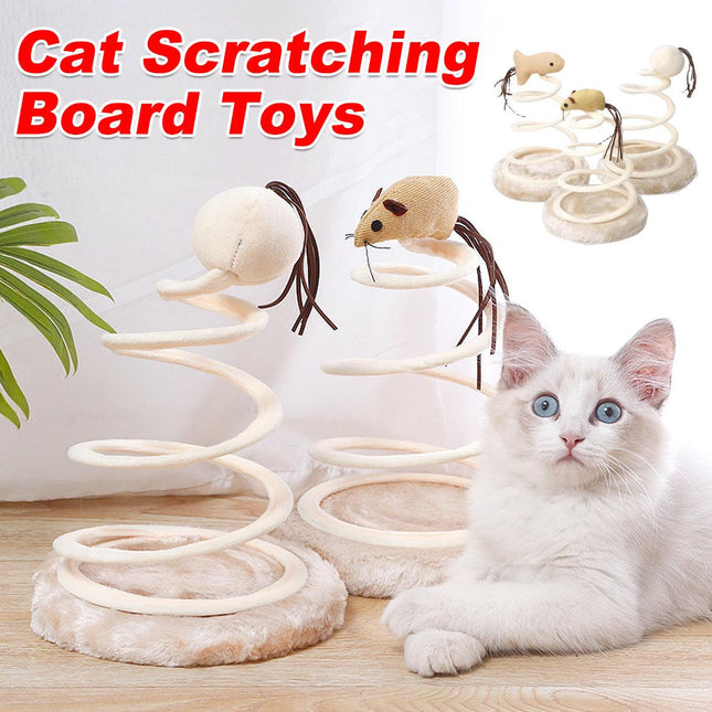 Durable Cat Scratching Board Interactive Scratch Pad Toy for Cats and Kittens