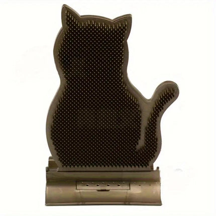 Fixed Tease Cat Scrubber Massage Brush Scratching Toy for Cats Grooming Brush