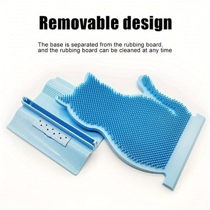 Fixed Tease Cat Scrubber Massage Brush Scratching Toy for Cats Grooming Brush
