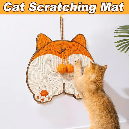 Pet Cat Scratching Mat Durable Wear Resistant Hangable Scratch Pad Cat Toy