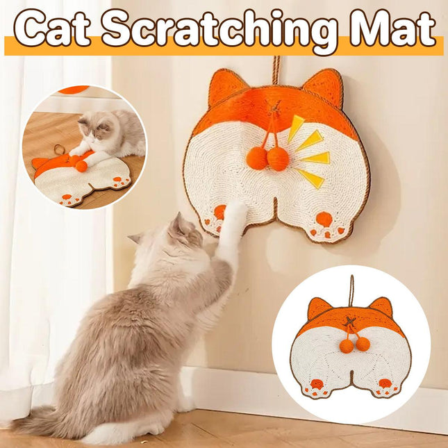 Pet Cat Scratching Mat Durable Wear Resistant Hangable Scratch Pad Cat Toy