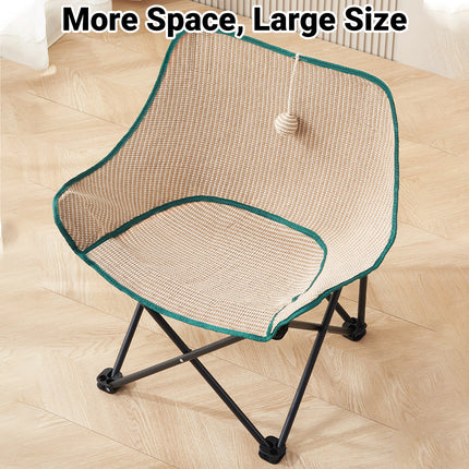 Folding Cat Bed Moon Chair Soft Pet Nest Portable Lounge Sofa for Kitten Sleep
