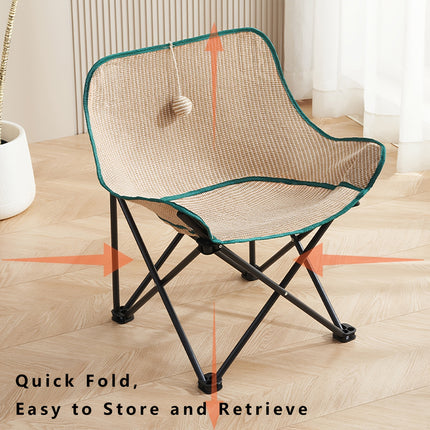 Folding Cat Bed Moon Chair Soft Pet Nest Portable Lounge Sofa for Kitten Sleep