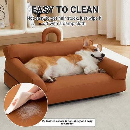 Waterproof Pet Bed Washable Dog Cat Sofa Mat Four Seasons Sleeping Cushion Use