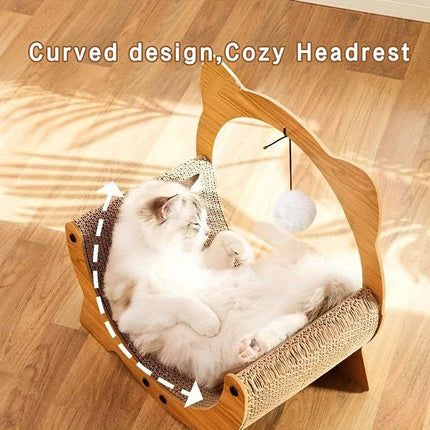2in1 Cat Nest Scratching Board Claw Sharpening Bed for Cats Pet Furniture