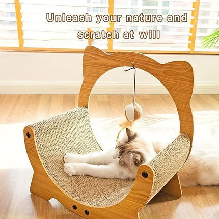 2in1 Cat Nest Scratching Board Claw Sharpening Bed for Cats Pet Furniture