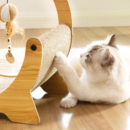 2in1 Cat Nest Scratching Board Claw Sharpening Bed for Cats Pet Furniture