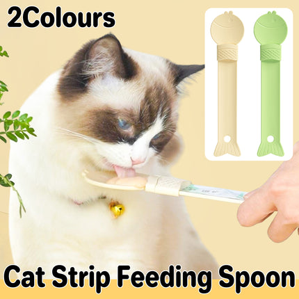 Cat Treat Spoon Feeder Pet Food Scoop for Kitten Wet Food Easy Clean Portable