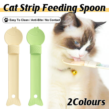 Cat Treat Spoon Feeder Pet Food Scoop for Kitten Wet Food Easy Clean Portable
