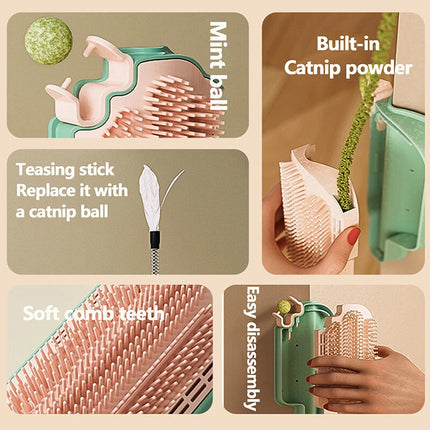 Wall Mounted Scratcher Cat Fur Rubbing Toy Scratching Post Pet Wall Scratcher
