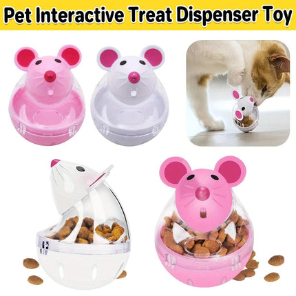 Cat Toys Mouse Leaky Ball Pet Interactive Toy Fun Leaky Ball for Cats Play