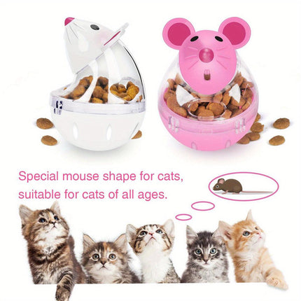 Cat Toys Mouse Leaky Ball Pet Interactive Toy Fun Leaky Ball for Cats Play