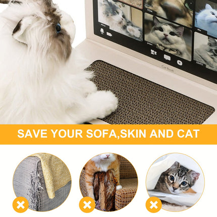 Colourful Laptop Cat Scratching Board Interactive Cat Toys for Play Claw Care