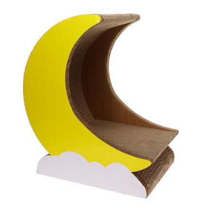 Cat Scratch Board-corrugated Paper Cat Play Board-cat Nest Cat House Cat Bowl-Trojan Moon