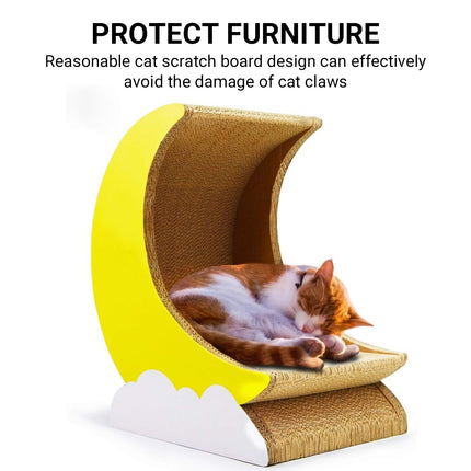 Cat Scratch Board-corrugated Paper Cat Play Board-cat Nest Cat House Cat Bowl-Trojan Moon