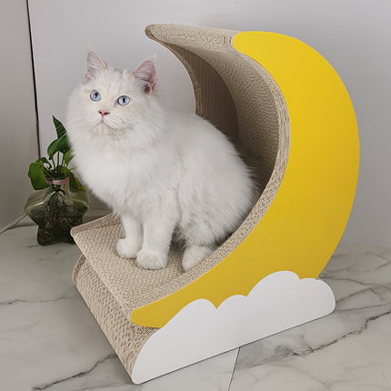 Cat Scratch Board-corrugated Paper Cat Play Board-cat Nest Cat House Cat Bowl-Trojan Moon
