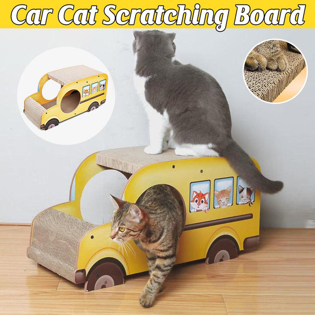 Car Shaped Cat Scratcher Bed Large Durable Cat Nest Claw Grinder Scratch Pad Toy