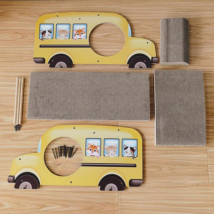 Car Shaped Cat Scratcher Bed Large Durable Cat Nest Claw Grinder Scratch Pad Toy