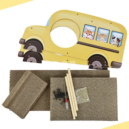 Car Shaped Cat Scratcher Bed Large Durable Cat Nest Claw Grinder Scratch Pad Toy