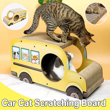 Car Shaped Cat Scratcher Bed Large Durable Cat Nest Claw Grinder Scratch Pad Toy