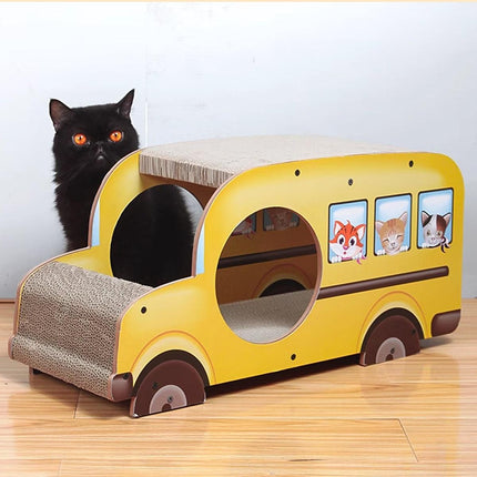 Car Shaped Cat Scratcher Bed Large Durable Cat Nest Claw Grinder Scratch Pad Toy