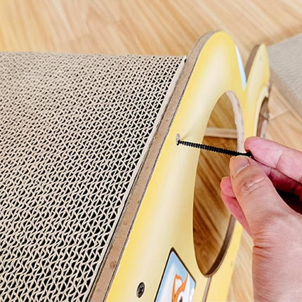 Car Shaped Cat Scratcher Bed Large Durable Cat Nest Claw Grinder Scratch Pad Toy