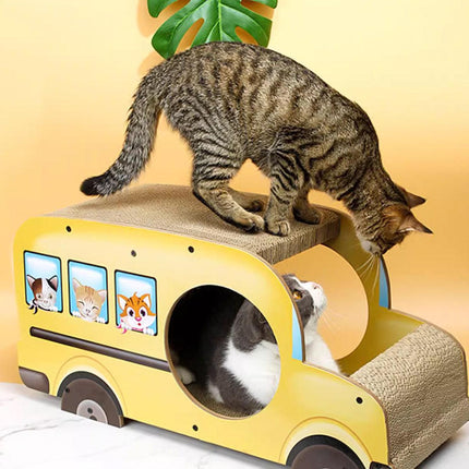 Car Shaped Cat Scratcher Bed Large Durable Cat Nest Claw Grinder Scratch Pad Toy