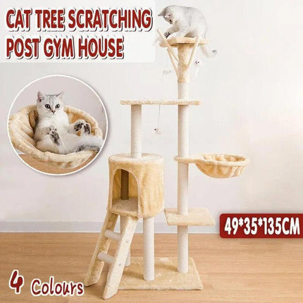 Cat Tree Scratching Post Gym House Condo Scratcher Furniture Tower AU Stock - Aimall