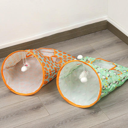 Cat Tunnel Interactive Play Tube Foldable Pet Toy for Kitten Puppy Exercise