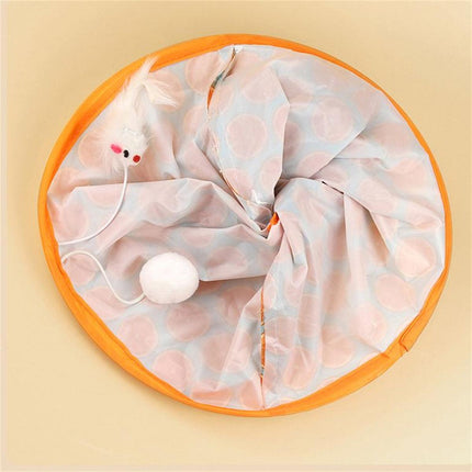 Cat Tunnel Interactive Play Tube Foldable Pet Toy for Kitten Puppy Exercise