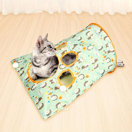Cat Tunnel Interactive Play Tube Foldable Pet Toy for Kitten Puppy Exercise