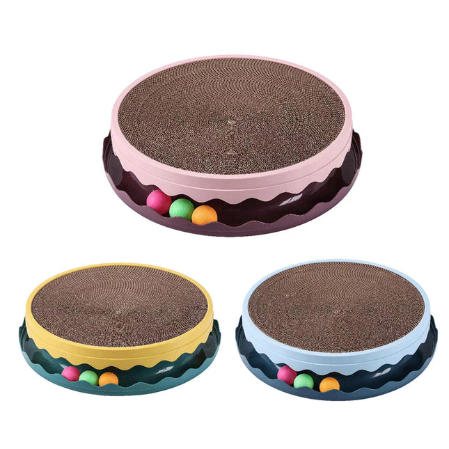 Cat Scratcher Turntable Toy Large Round Corrugated Board Nest Scratch Resistant
