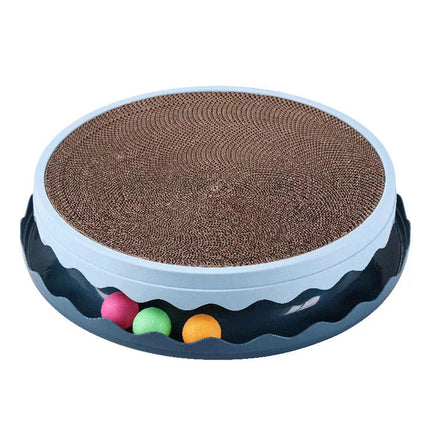 Cat Scratcher Turntable Toy Large Round Corrugated Board Nest Scratch Resistant