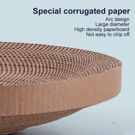 Cat Scratcher Turntable Toy Large Round Corrugated Board Nest Scratch Resistant