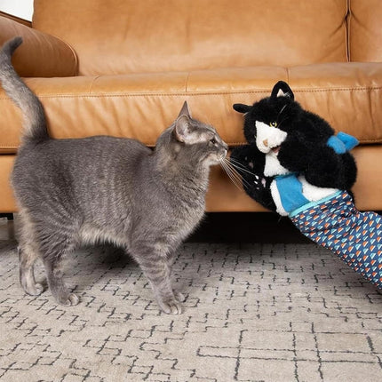 Wrestler Cat Interactive Hand Puppet Kitten Toy Pet Play Plush Puppet For Cats