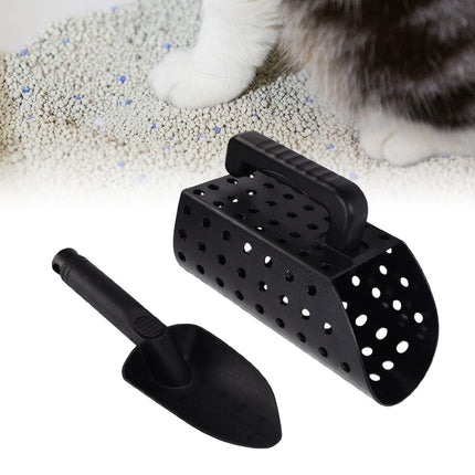 2PCS Cat Litter Scoop Durable Plastic Cleaning Shovel Kitty Box Waste Removal