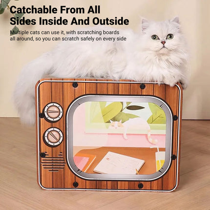 Cat Scratch Board 2 in 1 Cubic Cat Bed House Multifunctional Furniture Indoor