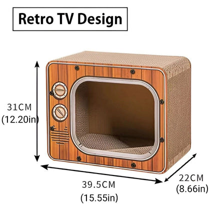 Cat Scratch Board 2 in 1 Cubic Cat Bed House Multifunctional Furniture Indoor