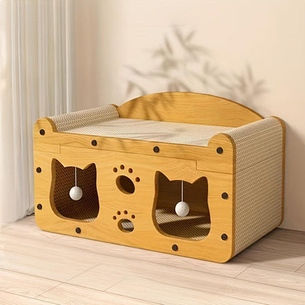 Cat Scratching Board Nest All in One Wear Resistant House Cat Scratching Toy