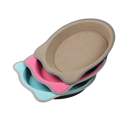 Cat Scratching Post Pad 2 in 1 PP Blanket Non Slip Indoor Kitten 38 x 38 x 5cm
