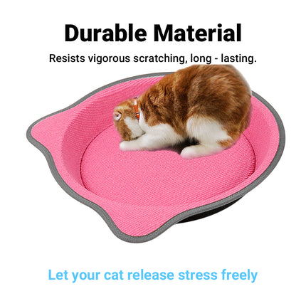 Cat Scratching Post Pad 2 in 1 PP Blanket Non Slip Indoor Kitten 38 x 38 x 5cm
