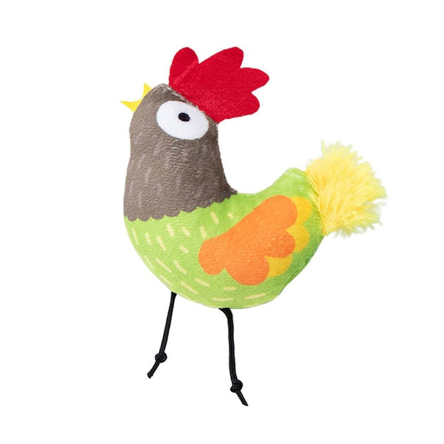 Catnip Cat Toy Plush Chicken Shape Interactive Teething Kitten Play Toy 13 x 9cm