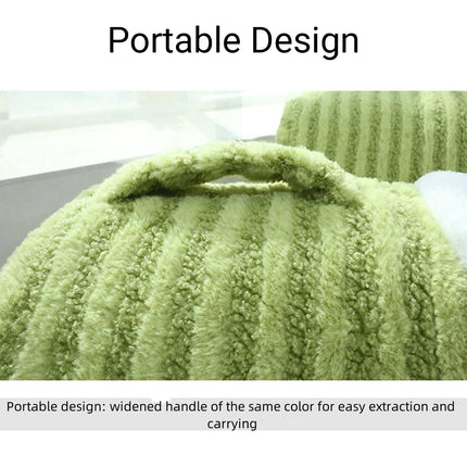 Striped Pet Bed Warm Soft Cat Dog Cave Nest Thickened Cozy Indoor Sleeping