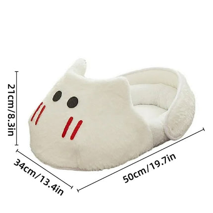Cat Dog Bed Winter Sleeping Nest Rabbit Slipper Shape Pet House Soft Warm