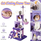 Purple Fantasy Cat Tree with Climbing Frame Multi Level Scratching Tower
