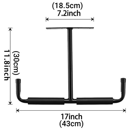 Metal T-Type Ceiling Hook Shelf Bracket Fishing Rod Kayak Hanger Storage Hooks