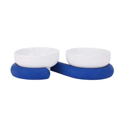 Ceramic Pet Bowl Food Water Dish Food-Grade Easy to Clean for Home Cats Dogs Use