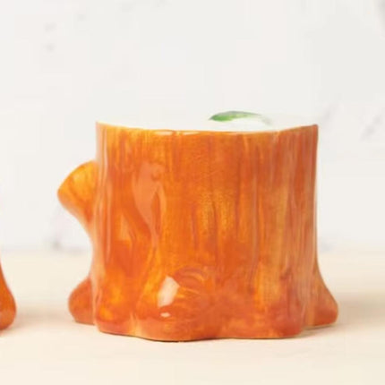 Ceramic Hamster Nest Hut House Stump Bed Pet Small Animal Habitat Cage Accessory