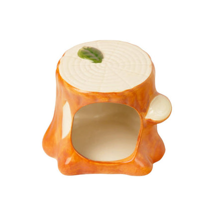 Ceramic Hamster Nest Hut House Stump Bed Pet Small Animal Habitat Cage Accessory
