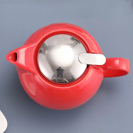 Ceramic Teapot Tea Pot With Lid For Leaf Tea Coffee Hot Beverage Home Kitchen